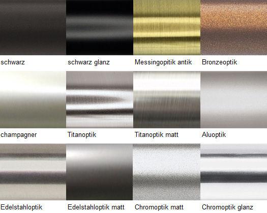 Gardinenschiene Aluminium 1-läufig/2-läufig weiß,silber,titan mit